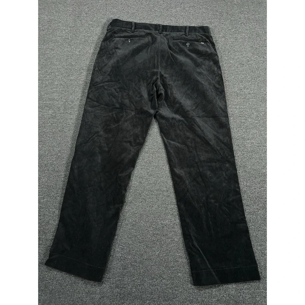 Polo Ralph Lauren Corduroy Pants‎ Men's 36x30 Black Cotton Stretch Dress Classic
